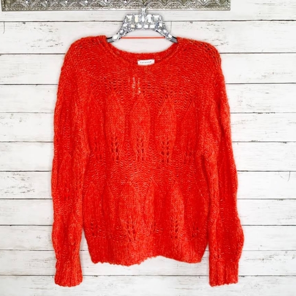 TOPSHOP Red Petal Pointelle Wool - Picture 4 of 4